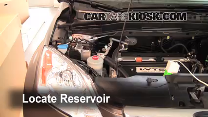 2009 Honda CR-V EX-L 2.4L 4 Cyl. Líquido limpiaparabrisas Agregar líquido